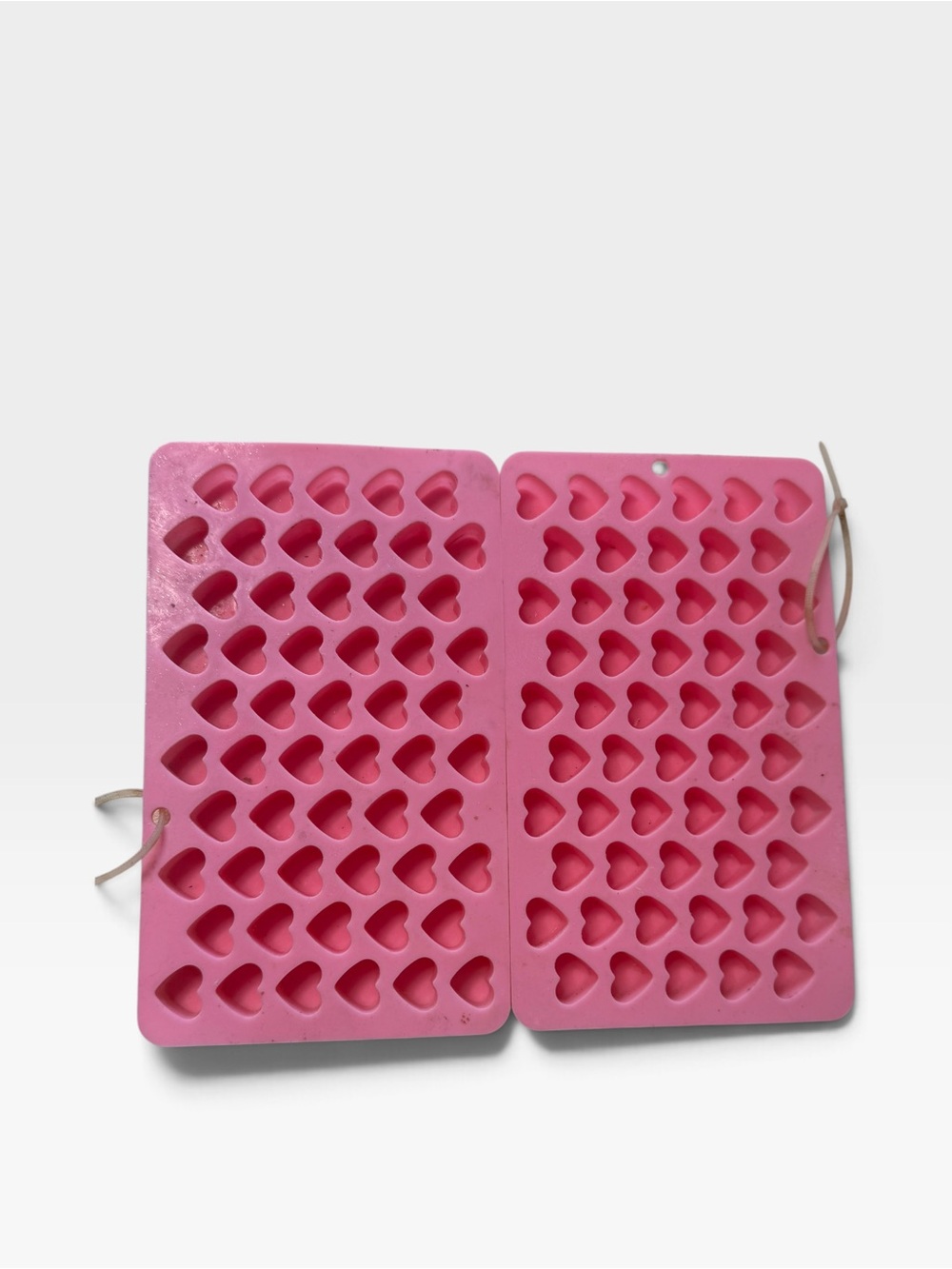 Pink Heart-Shaped Silicone Tablet Accessory Mold